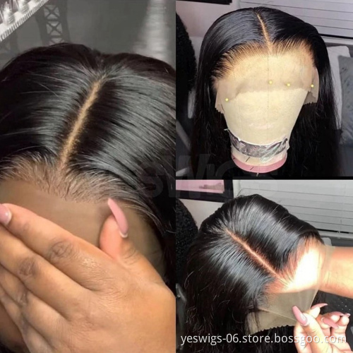Yeswigs Full Hd Lace Front Human Hair Wig Raw Brazilian Virgin Human Hair Wholesale Transparent Lace Frontal Wig For Black Women